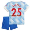 Maillot de Supporter Manchester United Jadon Sancho 25 Extérieur 2021-22 Pour Enfant